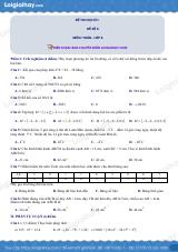 Đề thi học kì 1 Toán 6 - Đề số 6 - Chân trời sáng tạo